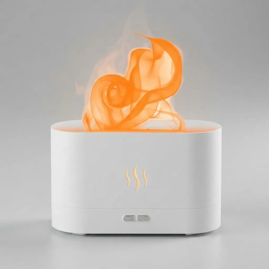 Humidificador Difusor Aroma Silencioso Efecto Fuego 180ml