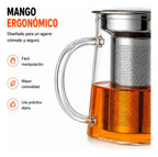 Tetera De Vidrio 750ml Infusor Filtro De Acero Inoxidable