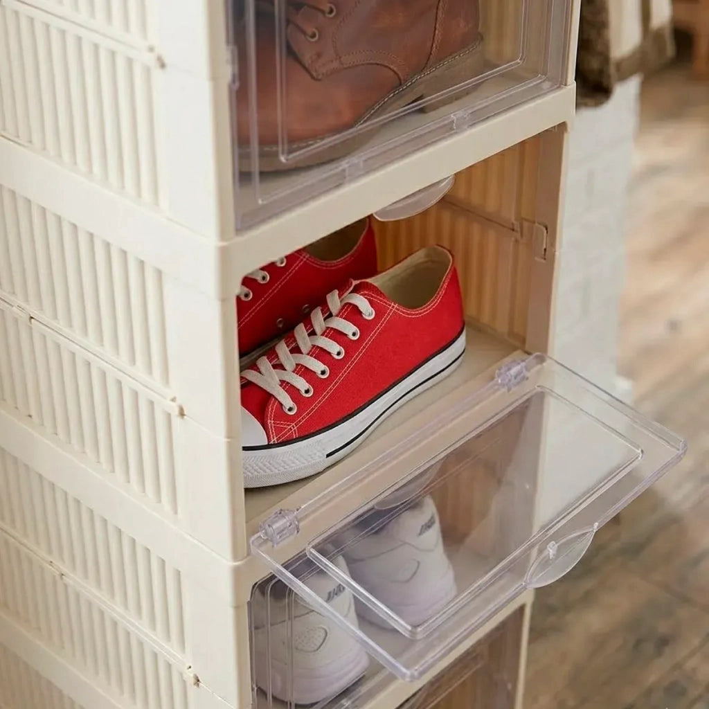 Zapatero Organizador De Calzado Torre 6 Niveles Plegable